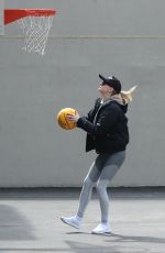 SOPHIE TURNER Playing Basketball in New York 03/14/2019
