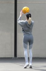 SOPHIE TURNER Playing Basketball in New York 03/14/2019