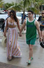 SOPHIE TURNER, PRIYANKA CHOPRA and Nick and Joe Jonas Out in Miami 03/25/2019
