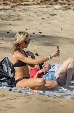 STEPHANIE PRATT in Black Bikini at a Beach in Hawaii 03/09/2019