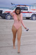 TAO WICKRATH in Swimsuit at a Beach in Miami 02/11/2019