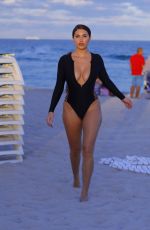 TAO WICKRATH in Swimsuit on the Beach in Miami 01/07/2019