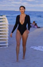 TAO WICKRATH in Swimsuit on the Beach in Miami 01/07/2019