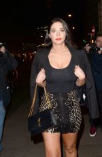TULISA CONTOSTAVLOS Arrives at National Film Awards in London 03/27/2019