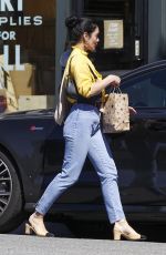 VANESSA HUDGENS in Denim Out Shopping in Hollywood 03/14/2019