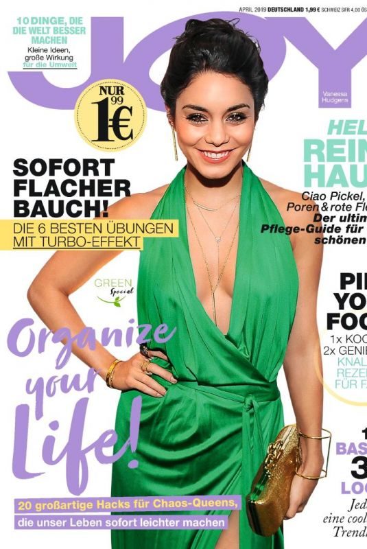 VANESSA HUDGENS onthe Cover of Joy Magazine, Germany April 2019