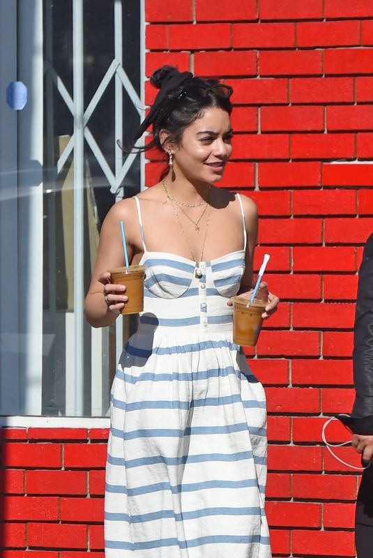 VANESSA HUDGENS Out for Coffee in Los Angeles 03/16/2019