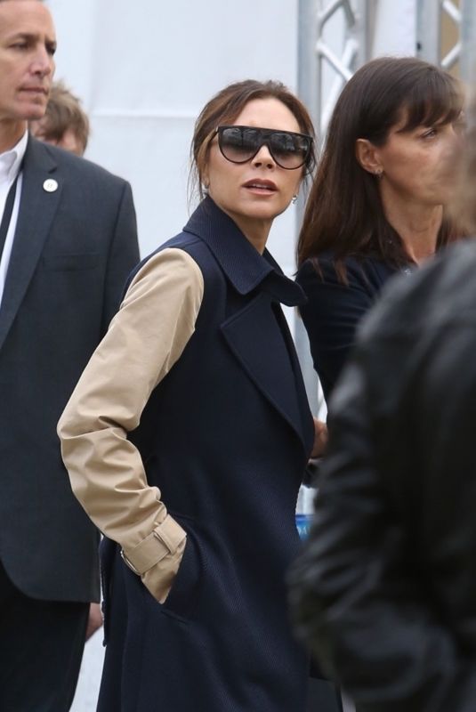 VICTORIA BECKHAM Arrives at Dignity Health Sports Park in Carson 03/02/2019