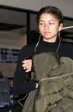 ZENDAYA at LAX Airport in Los Angeles 03/04/2019