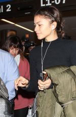 ZENDAYA at LAX Airport in Los Angeles 03/04/2019