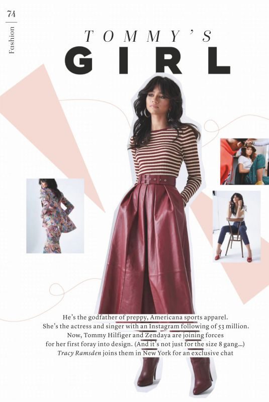 ZENDAYA COLEMAN in Marie Claire Magazine, UK April 2019