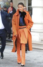 ZENDAYA COLEMAN Leaves Her Hotel in Paris 03/01/2019