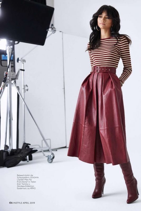 ZENDAYA in Instyle Magazine, Germany April 2019