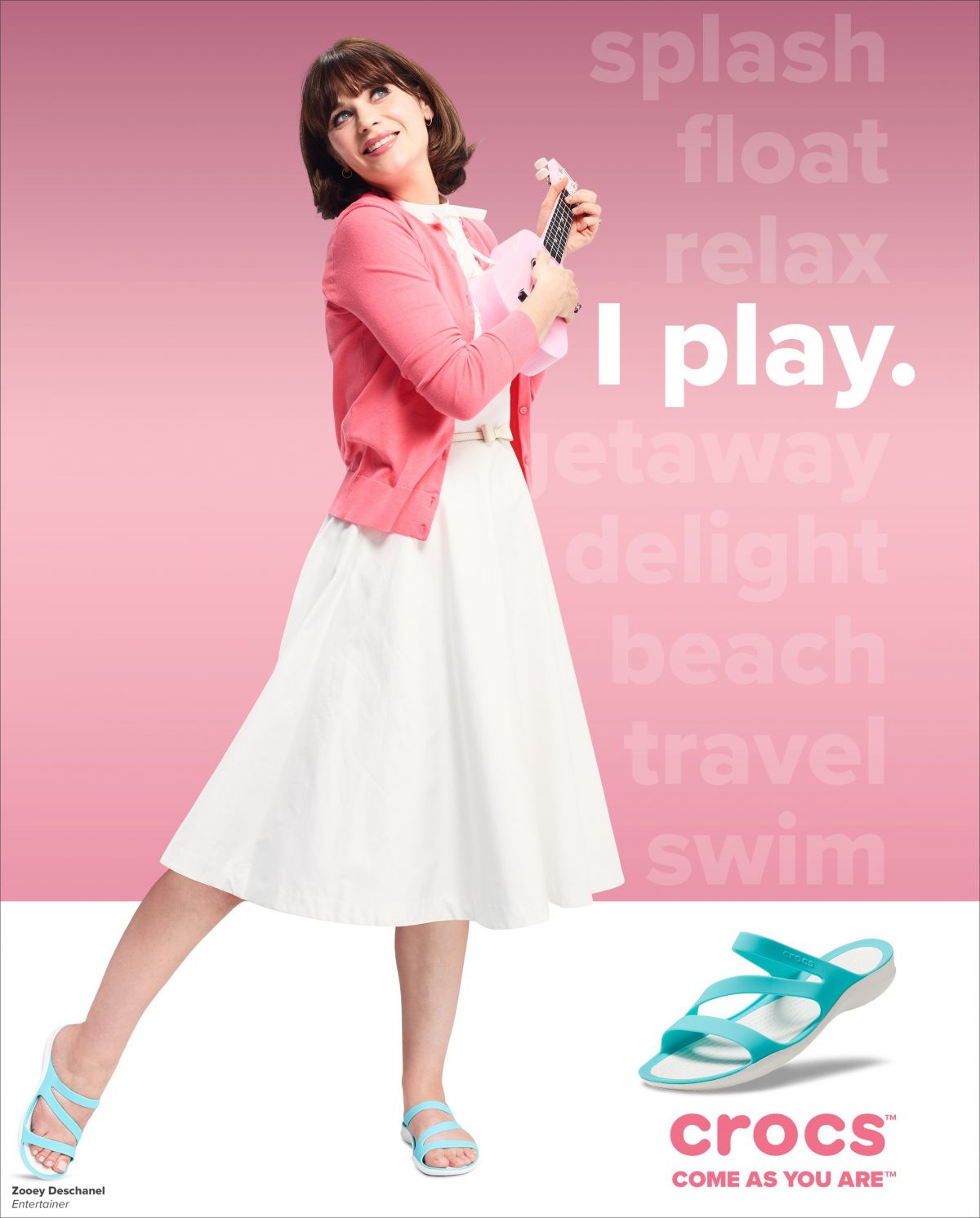 ZOOEY DESCHANEL for Crocs Come As You Are 2019 Campaign – HawtCelebs