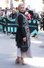 ABBIE CORNISH and JACQUELINE KING Leaves Build Series in New York 04/03/2019