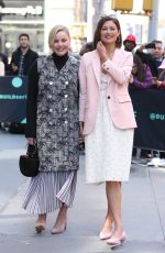 ABBIE CORNISH and JACQUELINE KING Leaves Build Series in New York 04/03/2019