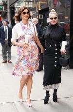 ABBIE CORNISH and JACQUELINE KING Leaves Build Series in New York 04/03/2019