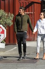 ALESSANDRA AMBROSIO and Nicolo Oddi Out for Breakfast in Brentwood 04/23/2019