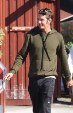 ALESSANDRA AMBROSIO and Nicolo Oddi Out for Breakfast in Brentwood 04/23/2019