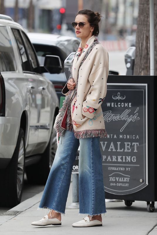 ALESSANDRA AMBROSIO at Wally’s in Santa Monica 04/28/2019