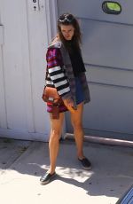 ALESSANDRA AMBROSIO Gets Ready to Celebrate Her Birthday in Santa Monica 04/11/2019