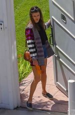 ALESSANDRA AMBROSIO Gets Ready to Celebrate Her Birthday in Santa Monica 04/11/2019