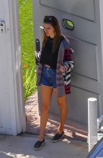 ALESSANDRA AMBROSIO Gets Ready to Celebrate Her Birthday in Santa Monica 04/11/2019