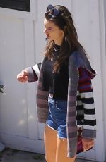 ALESSANDRA AMBROSIO Gets Ready to Celebrate Her Birthday in Santa Monica 04/11/2019