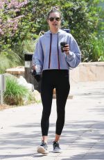 ALESSANDRA AMBROSIO Heading to a Gym in Malibu 04/03/2019