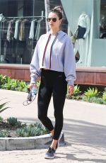 ALESSANDRA AMBROSIO Heading to a Gym in Malibu 04/03/2019