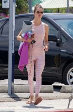 ALESSANDRA AMBROSIO Heading to Yoga Class in Brentwood 04/08/2019