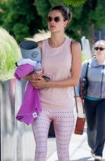 ALESSANDRA AMBROSIO Heading to Yoga Class in Brentwood 04/08/2019