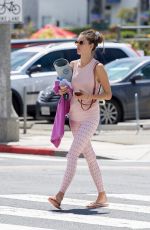 ALESSANDRA AMBROSIO Heading to Yoga Class in Brentwood 04/08/2019