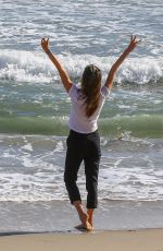 ALESSANDRA AMBROSIO on the Set of a Photoshoot 04/10/2019