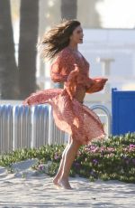 ALESSANDRA AMBROSIO on the Set of a Photoshoot in Santa Monica 04/11/2019