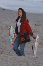 ALESSANDRA AMBROSIO Out at a Beach in Malibu 04/02/2019