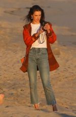 ALESSANDRA AMBROSIO Out at a Beach in Malibu 04/02/2019