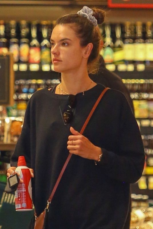 ALESSANDRA AMBROSIO Shopping at Grocery Store in Santa Monica 04/10/2019