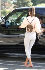 ALESSANDRA AMBROSIO Shopping Flowers Out in Brentwood 04/01/2019