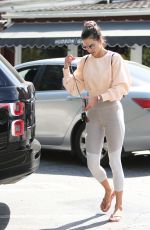ALESSANDRA AMBROSIO Shopping Flowers Out in Brentwood 04/01/2019