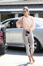 ALESSANDRA AMBROSIO Shopping Flowers Out in Brentwood 04/01/2019