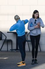 ALEXA CHUNG and PIXIE GELDOF Leaves Griffith Park 04/09/2019