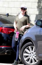 ALYSON HANNIGAN Heading to Gym in Los Angeles 04/23/2019