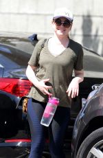 ALYSON HANNIGAN Heading to Gym in Los Angeles 04/23/2019
