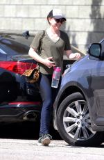 ALYSON HANNIGAN Heading to Gym in Los Angeles 04/23/2019