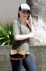 ALYSON HANNIGAN Heading to Gym in Los Angeles 04/23/2019