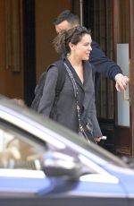 ALYSSA MILANO Leaves Her Hotel in New York 04/10/2019