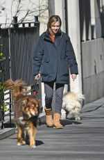 AMANDA SEYFRIED Out with Her Dog in New York 04/02/2019