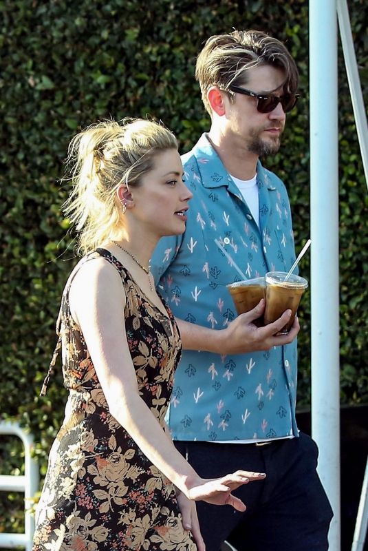 AMBER HEARD and Andy Muschietti Out and About in Los Angeles 03/31/2019