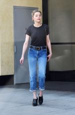 AMBER HEARD in Denim Out and About in Los Angeles 04/03/2019